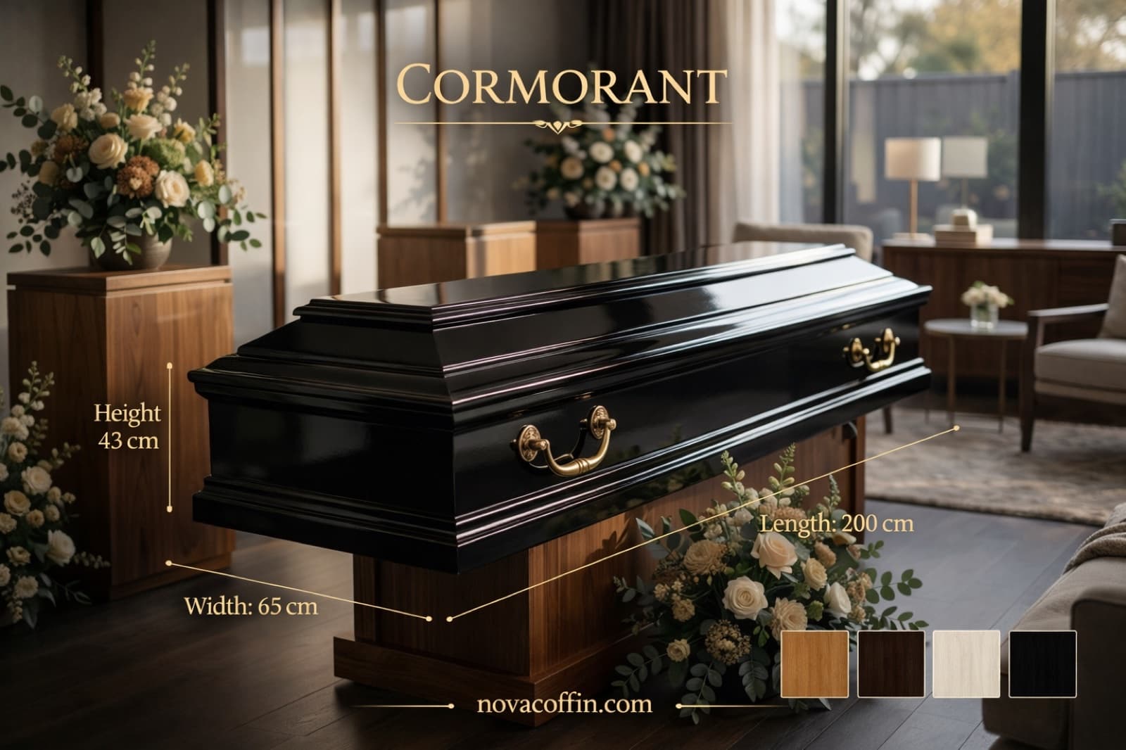 Cormorant coffin — Sepelio line
