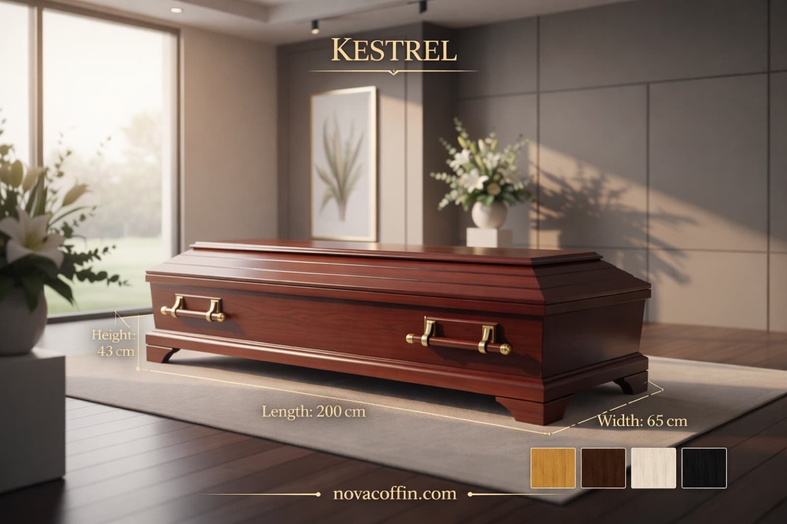 Kestrel coffin — Sepelio line